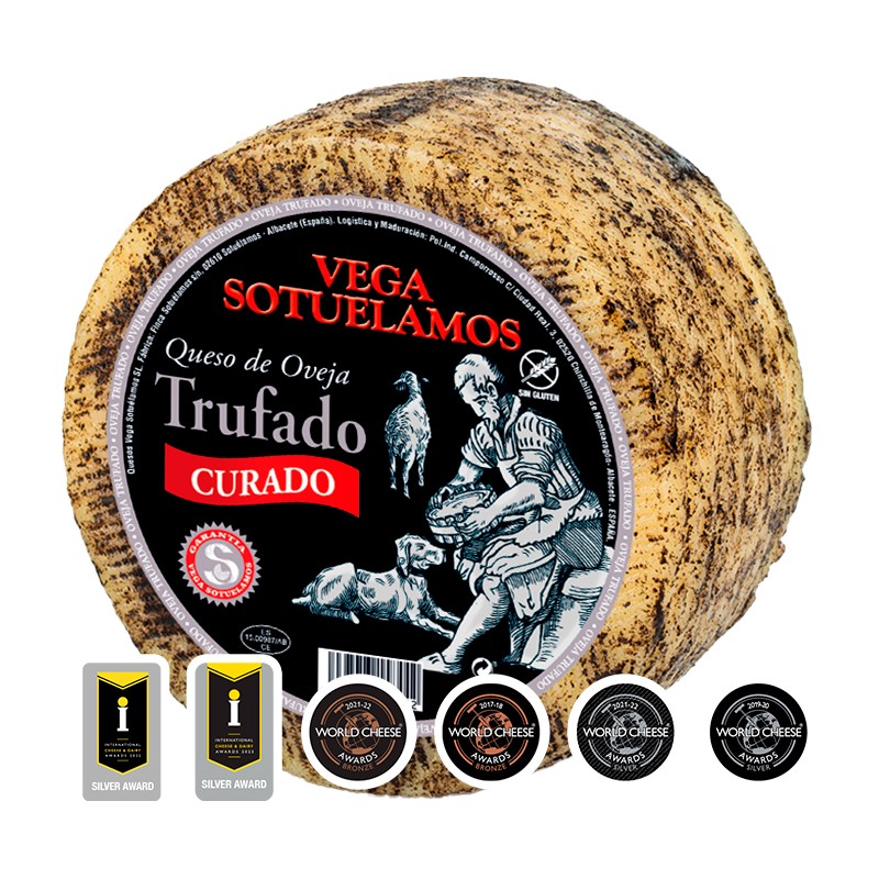 Queso de oveja curado con trufa negra Vega Sotuelamos
