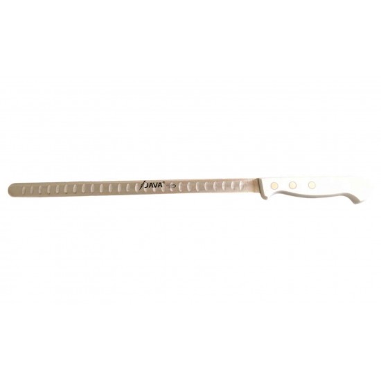 Cuchillo Jamonero Alveolado Java Blanco